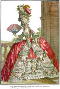 Marie Antoinette style court gown.