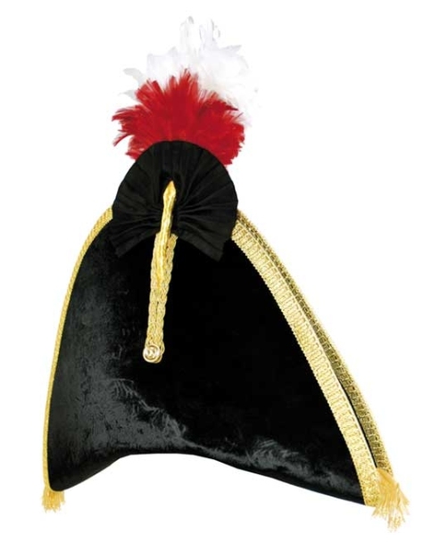 Velvet-felt chapeau de bras, from the Sutlers Stores — this is a beautiful hat, and the Sutlers have some incredible product