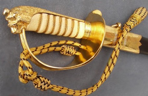 Replica of Lord Nelson's sword, reputed to have been used at Trafalgar